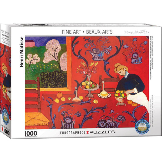 Harmony in Red by Matisse 1000 Piece Jigsaw Puzzle by Eurographics - 1