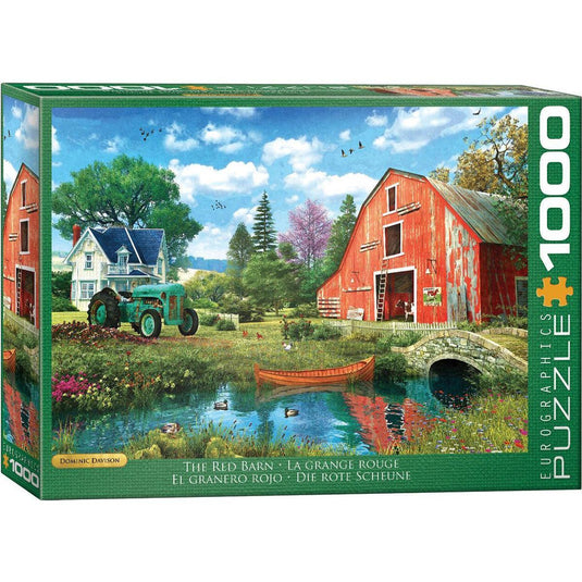 The Red Barn by Davison 1000 Piece Jigsaw Puzzle by Eurographics - 1