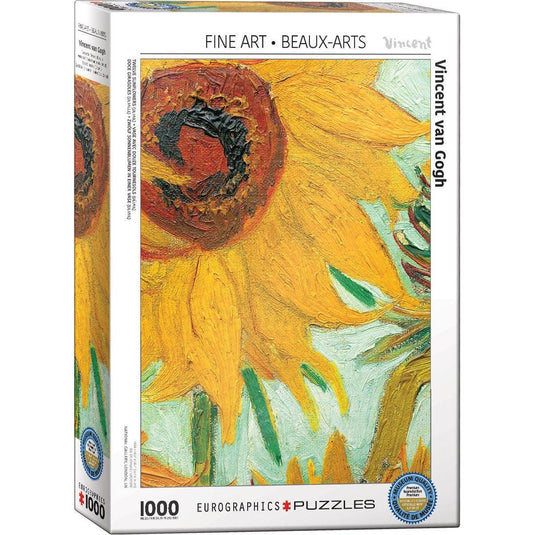 Twelve Sunflowers by VanGogh 1000 Piece Jigsaw Puzzle by Eurographics - 1