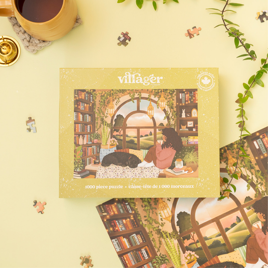 Book Nook 1000 Piece Puzzle by Villager Puzzles
