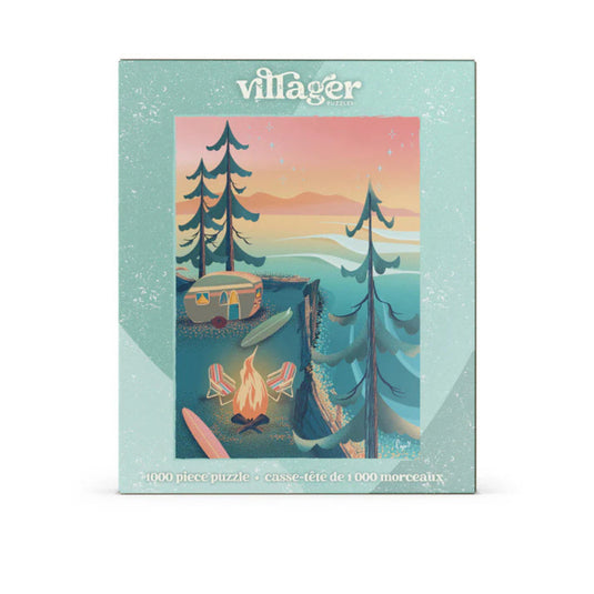 Coastal Camping 1000 Piece Jigsaw Puzzle by Villager Puzzles - 1