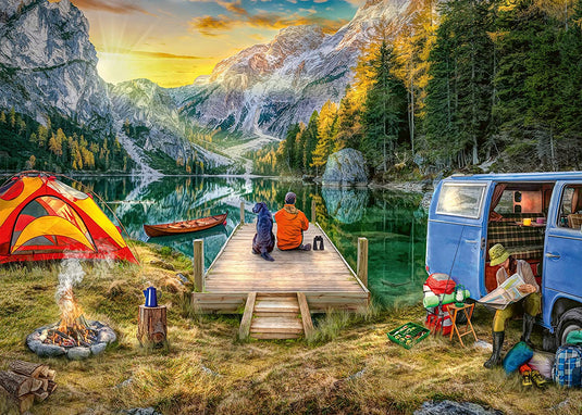 Calm Campside 1000 Piece Jigsaw Puzzle by Ravensburger - 1