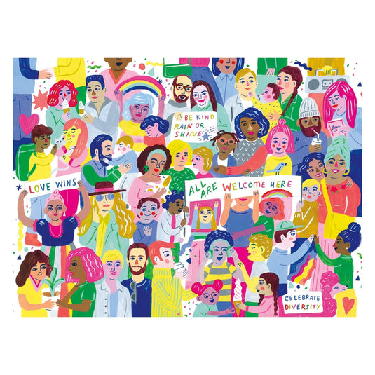 All Are Welcome Here! 1000 Piece Family Puzzle by Galison - 2