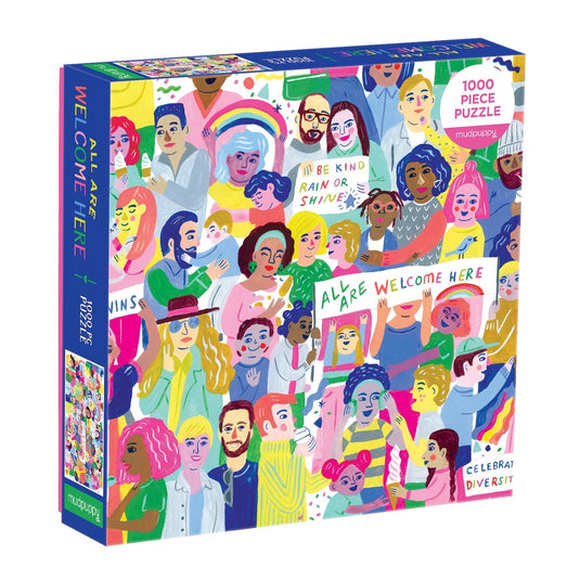All Are Welcome Here! 1000 Piece Family Puzzle by Galison - 1