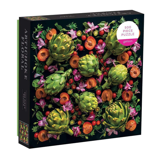 Artichoke Floral 500 Piece Jigsaw Puzzle by Galison - 1