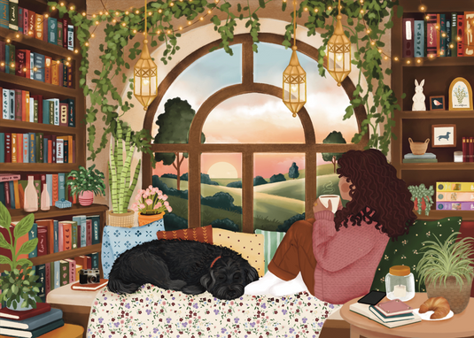 Book Nook 1000 Piece Puzzle by Villager Puzzles