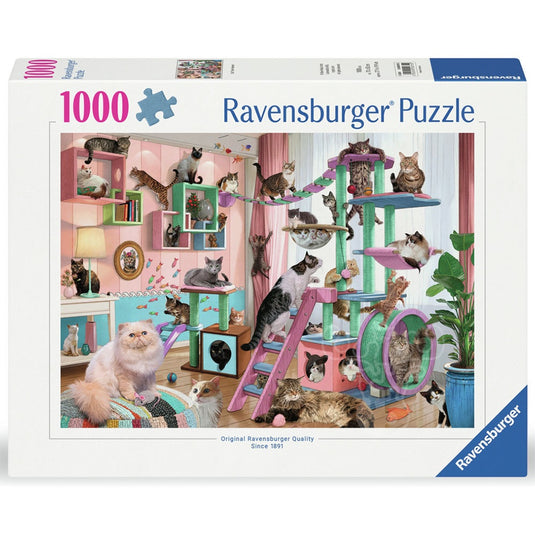 Cat Tree Heaven 1000 Piece Jigsaw Puzzle by Ravensburger