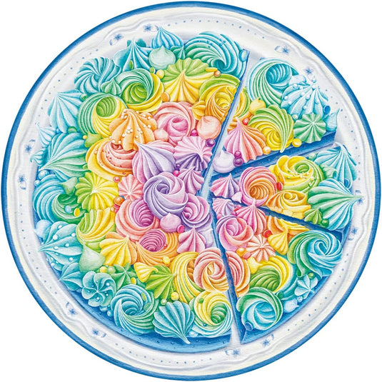 Rainbow Cake 500 Piece Round Jigsaw Puzzle - 3