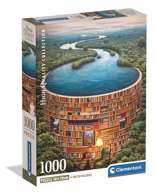 Bibliodame 1000 Piece Jigsaw Puzzle by Clementoni Puzzles - 1