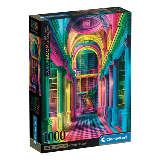 Colorboom: Athenaeum 1000 Piece Jigsaw Puzzle by Clementoni Puzzles - 1