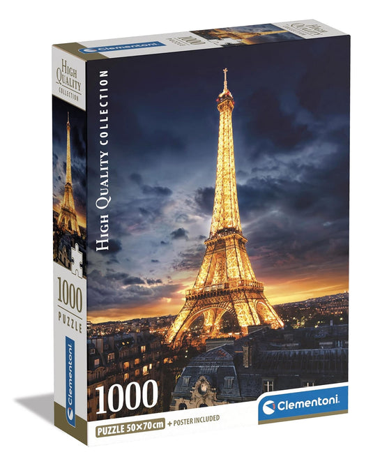 Eiffel Tower 1000 Piece Jigsaw Puzzle by Clementoni Puzzles - 1