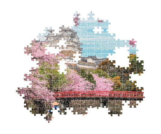 Himeji Castle In Spring 1000 Piece Jigsaw Puzzle by Clementoni Puzzles - 3