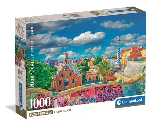 Park Guell, Barcelona 1000 Piece Jigsaw Puzzle by Clementoni Puzzles - 1