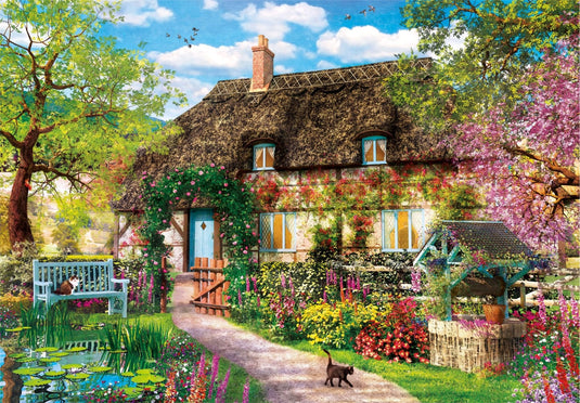 The Old Cottage 1000 Piece Jigsaw Puzzle by Clementoni Puzzles - 2