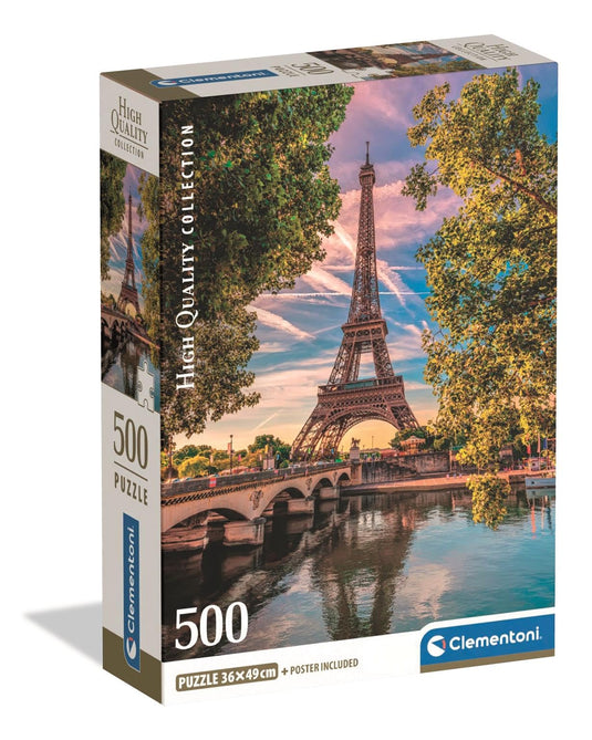 Along The Seine 500 Piece Jigsaw Puzzle by Clementoni Puzzles - 1