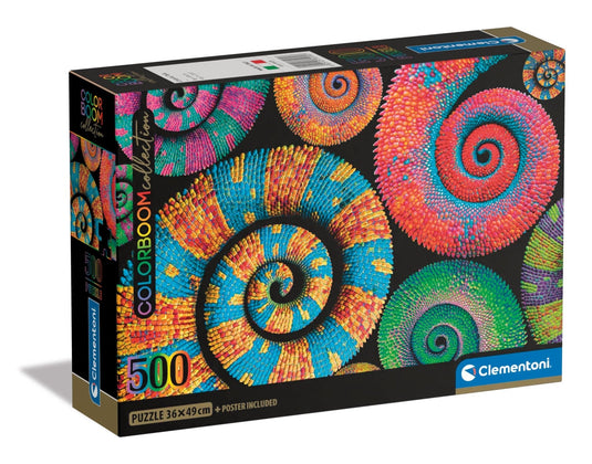 Colorboom: Curly Tails 500 Piece Jigsaw Puzzle by Clementoni Puzzles - 1