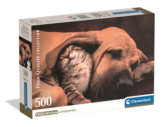 Cuddles 500 Piece Jigsaw Puzzle by Clementoni Puzzles - 1