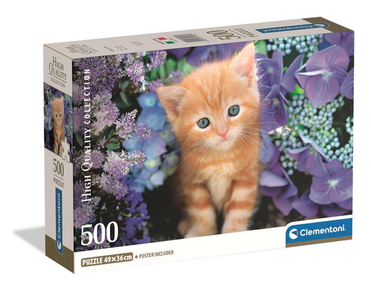 Ginger Cat 500 Piece Jigsaw Puzzle by Clementoni Puzzles - 1
