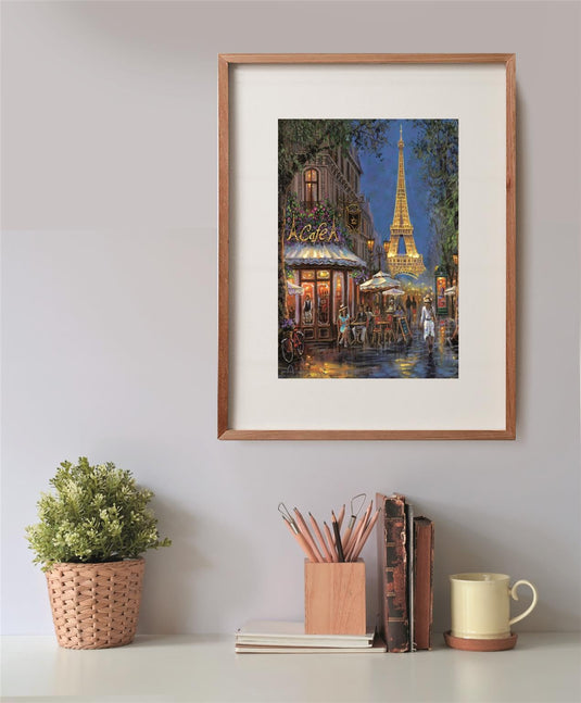 Night At The Eiffel CafŽ 500 Piece Jigsaw Puzzle by Clementoni Puzzles - 4