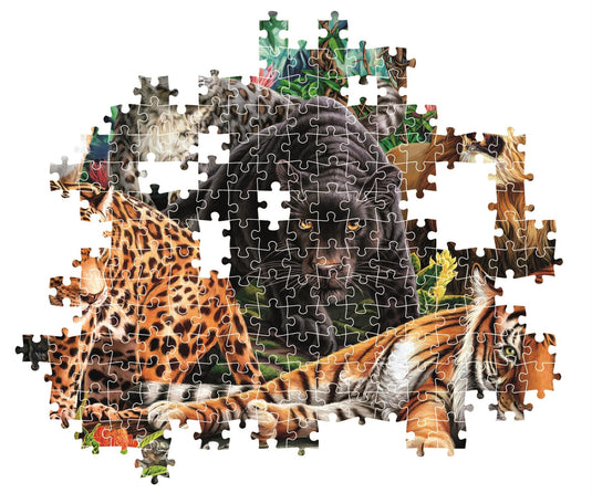 Wild Cats 500 Piece Jigsaw Puzzle by Clementoni Puzzles - 3