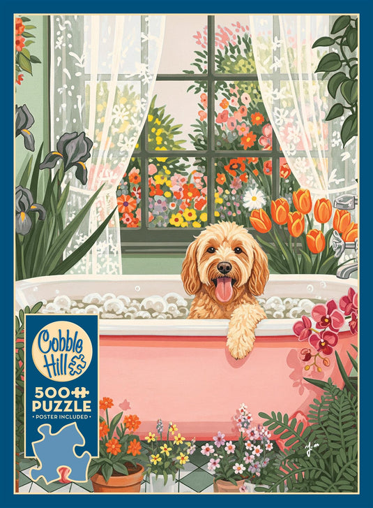 Bloom and Bubbles 500 Piece Jigsaw Puzzle by Cobble Hill - 3
