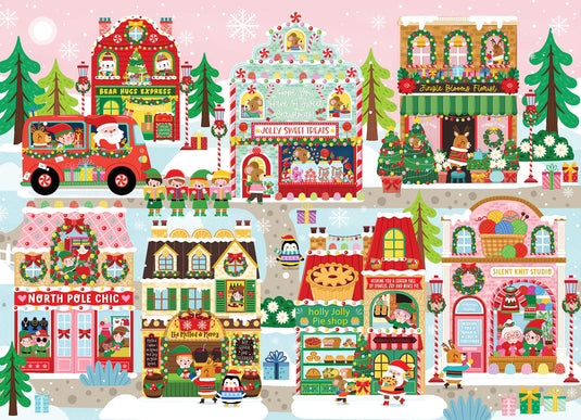Tinsel Town (Family) 350 Piece Jigsaw Puzzle by Cobble Hill - 2