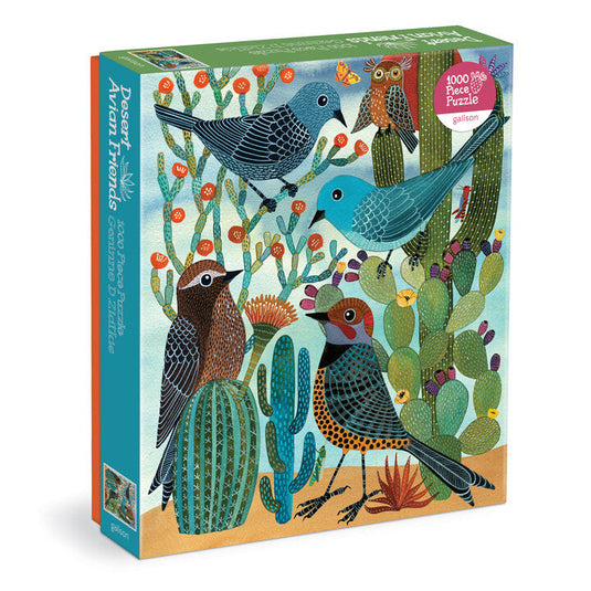 Desert Avian Friends 1000 Piece Jigsaw Puzzle by Galison - 1