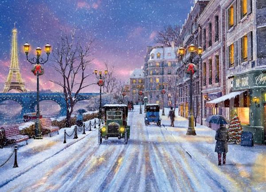 Christmas Eve in Paris 1000 Piece Jigsaw Puzzle by Eurographics - 2