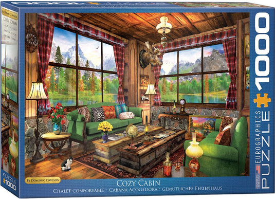 Cozy Cabin by Davison 1000 Piece Jigsaw Puzzle by Eurographics - 1