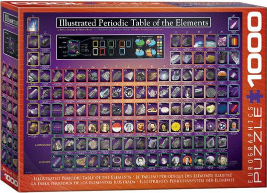 Illustrated Periodic Table of the Elements 1000 Piece Jigsaw Puzzle by Eurographics - 1
