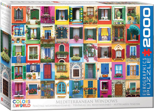 Mediterranean Windows 2000 Piece Jigsaw Puzzle by Eurographics - 1