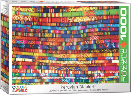 Peruvian Blankets 1000 Piece Jigsaw Puzzle by Eurographics - 1