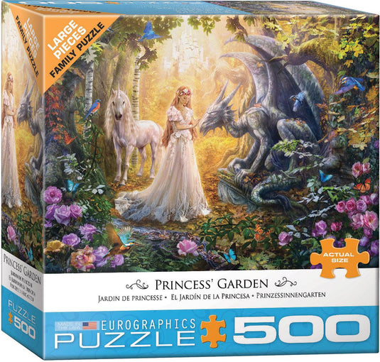 Princess' Garden 500 Piece Jigsaw Puzzle by Eurographics - 1