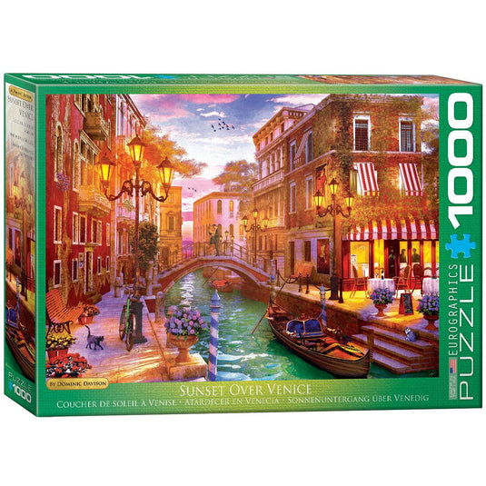 Sunset Over Venice by Davison 1000 Piece Jigsaw Puzzle by Eurographics - 1