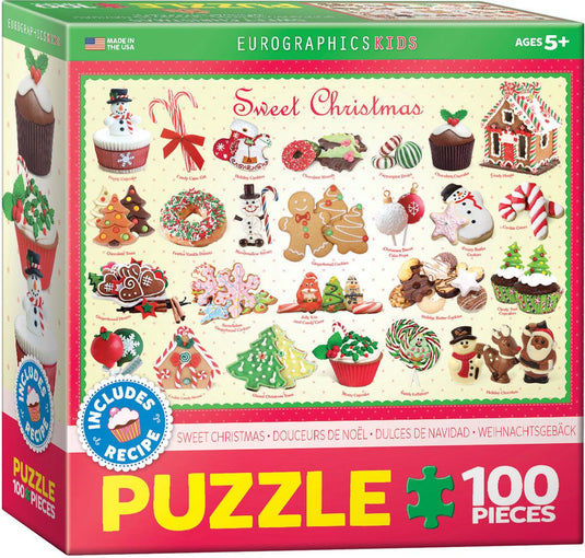 Sweet Christmas 100 Piece Jigsaw Puzzle by Eurographics - 1