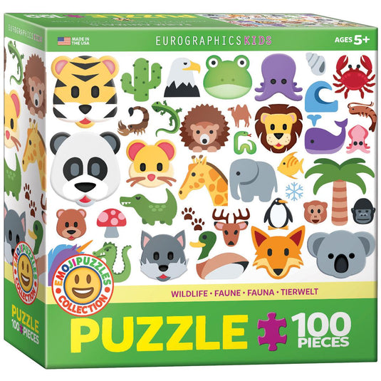Wildlife - Emojis 100 Piece Jigsaw Puzzle by Eurographics - 1