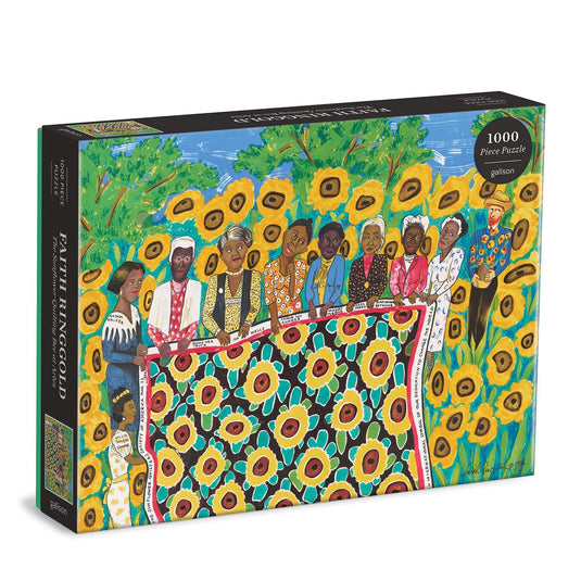 The Sunflower Quilting Bee at Arles 1000 Piece Jigsaw Puzzle by Galison - 1