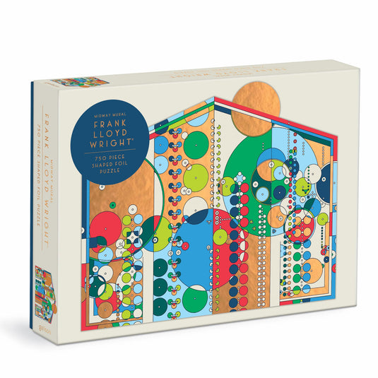 Midway Mural 750 Piece Shaped Jigsaw Puzzle by Galison - 1