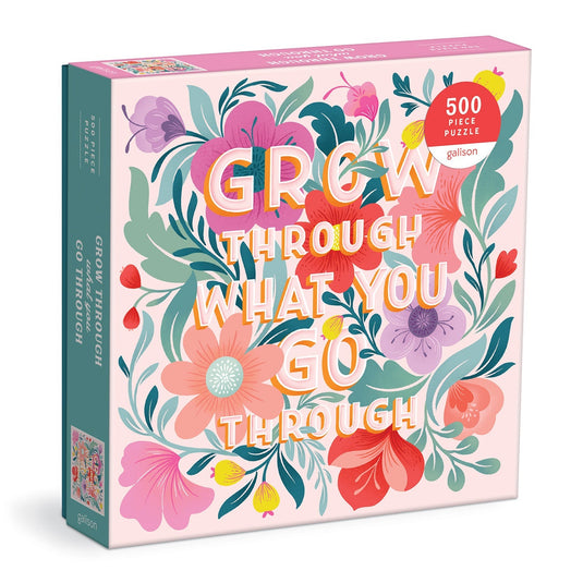 Grow Through What You Go Through 500 Piece Jigsaw Puzzle by Galison - 1