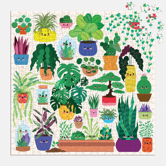 Happy Plants 500 Piece Family Puzzle by Galison - 4