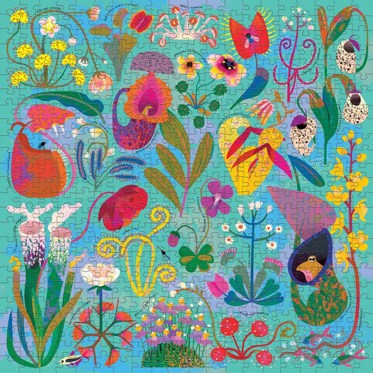 Hungry Plants 500 Piece Family Puzzle by Galison - 2