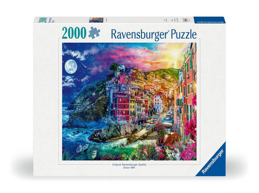 Colorful Cinque Terre 2000 Piece Jigsaw Puzzle by Ravensburger - 1