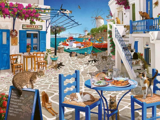 Cats of Mykonos 1500 Piece Jigsaw Puzzle by Ravensburger - 2