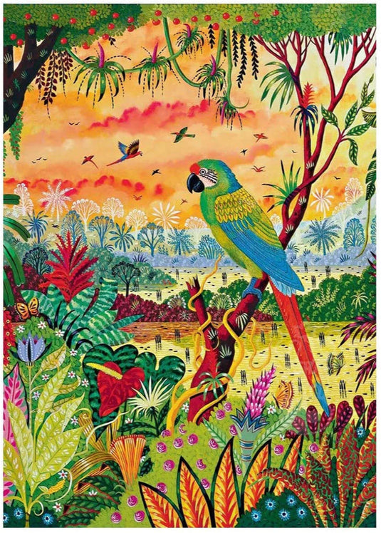 Great Green Macaw 1000 Piece Jigsaw Puzzle by Piatnik