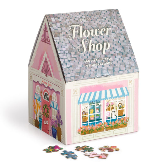 Flower Shop 500 Piece Jigsaw Puzzle by Galison - 1