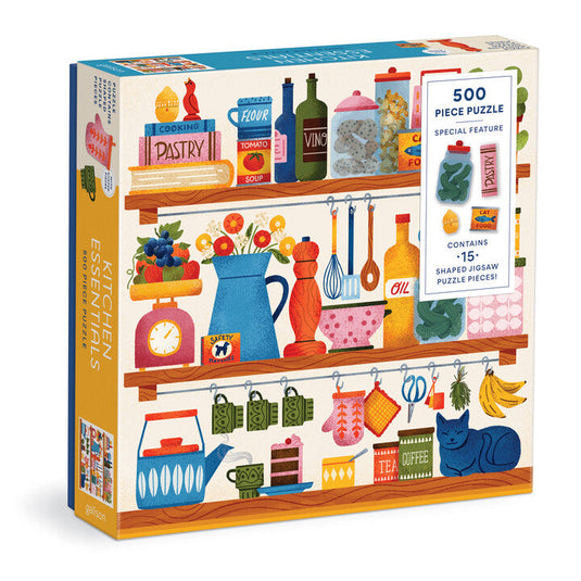Kitchen Essentials 500 Piece Shaped Jigsaw Puzzle by Galison - 1
