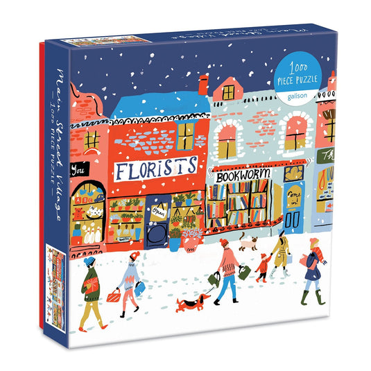 Main Street Village 1000 Piece Jigsaw Puzzle by Galison - 1
