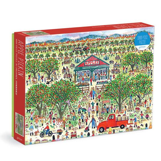 Apple Pickin' 1000 Piece Jigsaw Puzzle by Galison - 1