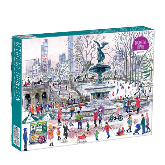 Bethesda Fountain 1000 Piece Jigsaw Puzzle by Galison - 1