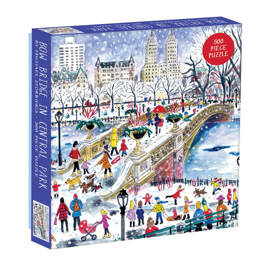 Bow Bridge In Central Park 500 Piece Jigsaw Puzzle by Galison - 1